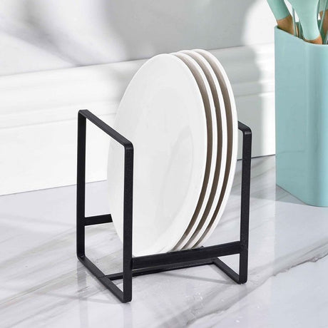 Set of Two - Cabinet-Style Plate Rack - Waterproof - Stainless Steel - No Installation Required - Compatible with Most Plates and Cutlery