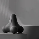 Massage Balls - 1 item - Shiatsu massage device - Massage balls with relief points - Trigger point exercise balls - Exercise ball - Massages shoulder, neck, waist and hand muscles (Gray)