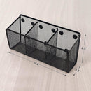 Pen Holder - Mesh Storage Basket with Extra Strong Magnets - Freezer Safe - Whiteboard - Cabinet Accessory - Office Supplies Organizer
