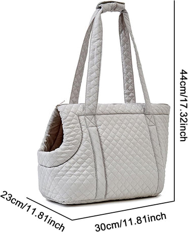 Pet Carrier - Small Portable Pet Carrier - Lightweight Cotton Winter Pet Carrier - Take Your Pet With You - Suitable for Cats, Puppies and Kittens