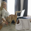 Pet Carrier - Small Portable Pet Carrier - Lightweight Cotton Winter Pet Carrier - Take Your Pet With You - Suitable for Cats, Puppies and Kittens