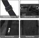 Backpack - Sports Bag - Travel Bag - Training Bag - Swimming Bag - 30*15*45cm - Mesh Material - Drawstring Design - Side Storage Space - Unisex - Suitable for Fitness, Swimming, Travel, Dancing, Camping（Black）