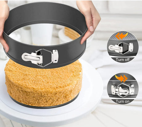 Nonstick Cheesecake Pan - Removable Bottom, Large Cake Pan - Great for Christmas and Birthdays - 12 Inches