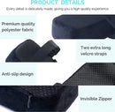 Armrests for chairs - Elbow pads - Armrests for office chairs - Gaming chair - with memory foam armrests - 5 cm thick - Set of 2 (black)