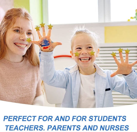 Stickers - 500 sheets - Sealing stickers - Gift stickers - Children's stickers - Stickers for adults - Reward stickers for children - 1 roll - Star stickers - Suitable for packaging