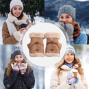 Gloves - Women's Gloves - Warm Gloves - Fingerless Gloves - Suitable for walking, commuting, running, hiking, outdoor activities and cold winters. (Pink)