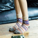 Pack of 5 pairs - Thick, warm women's socks for autumn and winter - Chunky knitted women's socks - Warm socks