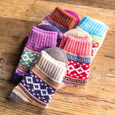 Pack of 5 pairs - Thick, warm women's socks for autumn and winter - Chunky knitted women's socks - Warm socks