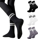 Non-slip Socks for Women (3 Pairs) - Floor Socks - Home Socks - Slipper Socks - Non-slip Socks - Yoga Socks - Suitable for Pilates, Ballet, Dance, Trampoline