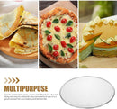 Stainless Steel Pizza Pan - Perforated - 16 Inch - Round Pizza Stand - Pizza Tray - Pizza Storage Tray - Oven Safe - Silver for Home and Restaurants