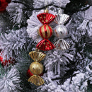 Christmas Decorations - Christmas Decorations - Painted Candy Christmas Tree Decorations - Red (5 per box)