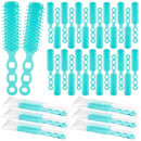 72 pcs Bulk Hair Brushes - Hair Brush Bulk Nylon Brush with Ventilated Hair Brush - For Curly Hair, Wavy Hair, Blow-Drying, Parting, Styling, Detangling Hair - Suitable for Travel, Home, Hotel