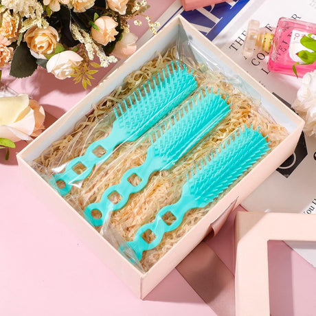 72 pcs Bulk Hair Brushes - Hair Brush Bulk Nylon Brush with Ventilated Hair Brush - For Curly Hair, Wavy Hair, Blow-Drying, Parting, Styling, Detangling Hair - Suitable for Travel, Home, Hotel