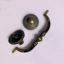 10 Pieces 4.25 Inch Center Hole Shabby Chic Drawer Pulls - Antique Bronze Kitchen Cabinet Pulls with Buckles (108mm/Antique Bronze)