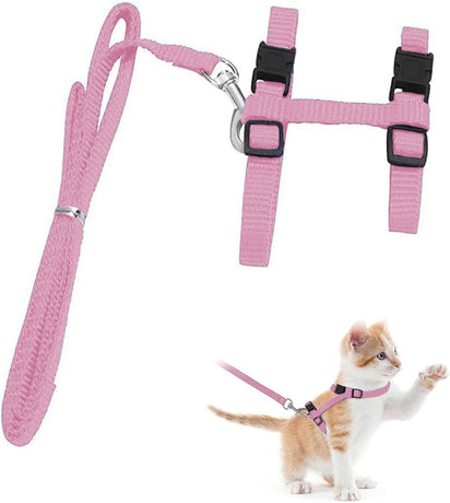 Cat Harnesses & Leashes - Cat Harnesses with Leashes - Anti-Escape Cat Leash Sets - Adjustable Soft Kitten Vests - Kitten Harnesses - For Kittens and Puppies