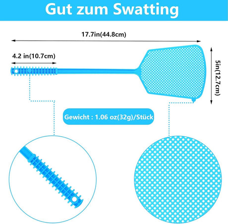 Fly Swatters - Fly Swatters - Mosquito Repellent - 5 Stable Fly Swatters