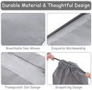 Shoe Travel Bags - Non-Woven Dust Bags - Medium to Large - Portable Drawstring - Space-Saving Shoe Storage Bags Organizer - Pack of 15