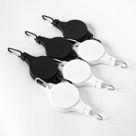 Plant Hooks - Retractable Plant Hanger - Easy-Access Hanging Flower Baskets - For Garden Baskets, Pots, and Feeders - Pack of 6