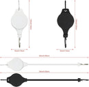 Plant Hooks - Retractable Plant Hanger - Easy-Access Hanging Flower Baskets - For Garden Baskets, Pots, and Feeders - Pack of 6