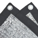 Reflective Aluminum Curtain Net with Eyelets - Sun Protection Cover - 6.5 ft x 6 ft