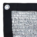 Reflective Aluminum Curtain Net with Eyelets - Sun Protection Cover - 6.5 ft x 6 ft