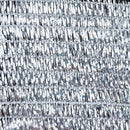 Reflective Aluminum Curtain Net with Eyelets - Sun Protection Cover - 6.5 ft x 6 ft