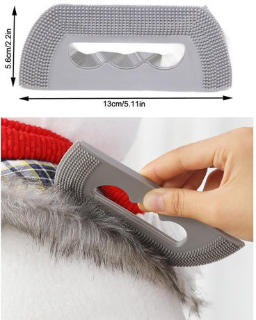 Deshedding Brush - Cat Brush - Cat Comb - Brush Against Cat Hair - Anti-Shedding - Coat Care - Gray