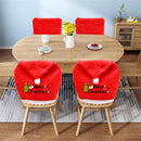 Chair Covers (5 Pieces) - Dining Chair Cover - Sofa Cover - Chair Covers - Christmas Chair Covers - Perfect for Christmas Holiday Dining Table and Chair Decorations - Home Kitchen Party Decorations