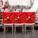 Chair Covers (5 Pieces) - Dining Chair Cover - Sofa Cover - Chair Covers - Christmas Chair Covers - Perfect for Christmas Holiday Dining Table and Chair Decorations - Home Kitchen Party Decorations