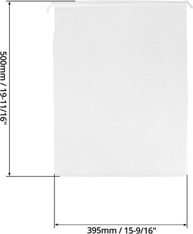 Drawstring Dust Cover - 6-Piece Breathable Non-Woven Large Size Storage Bag - For Handbags, Tote Bags & Shoes - 50x40cm
