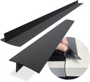 Sealing Strip for Hobs - Silicone Sealing Strip - Gap Filler Strip - Seals gaps between kitchen countertops, appliances, stoves, ovens, washing machines and dryers - Set of 2 (Black)
