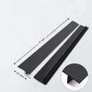 Sealing Strip for Hobs - Silicone Sealing Strip - Gap Filler Strip - Seals gaps between kitchen countertops, appliances, stoves, ovens, washing machines and dryers - Set of 2 (Black)