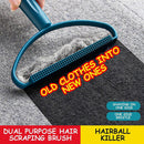 Portable Hair Removal Device - Clothes Hair Removal Device - Manual Hair Removal Device - Sweater Vacuum Cleaner - For removing dust and pets from clothes, curtains, blankets and sofas (blue and orange)