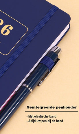 2026 Daily Planner – 2026 Adult Agenda – 1 Day on 1 Page – 365 Day Planner & Notebook – 14.0*20.8cm – Red