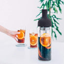 Cold Brew Coffee Pot - 1000 ml Glass Carafe with Infuser - For Iced Coffee & Iced Tea - Easy to Fill and Clean - Brown