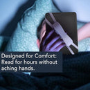 2-Pack Hand Rests for E-Readers & Tablets - Non-Slip & Comfortable to Hold - Suitable for 4.7-8 Inch Screens - Black + Black