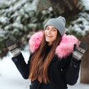 Gloves - Pack of 3 pairs - winter gloves - men's gloves - women's gloves - Knitted imitations - Suitable for cold winter weather (style C)