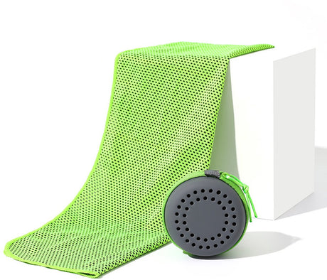 Cooling Towel for Summer & Sports - Quick-Drying & Cooling - Quick-Drying Towels - Cooling Towels for Running - With Storage Box - 30x80 cm (Adult Size) Green