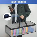 Cap Storage Bag | Set of 2 Storage Bag / Storage Sleeve - for baseball caps and other caps | Cap Organizer with 2 Handles for Closet | Moisture Protection - Gray