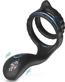 Vibrating Cock Ring - Silicone Penis Ring - Sex Toys for Couples - Sex Toys for Men and Couples - Silicone Penis Ring and Ball Stretcher Sex Toys for Men Self-Jerking Off