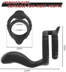Vibrating Cock Ring - Silicone Penis Ring - Sex Toys for Couples - Sex Toys for Men and Couples - Silicone Penis Ring and Ball Stretcher Sex Toys for Men Self-Jerking Off