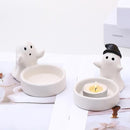 1 Piece - Ceramic Ghost Candle Holder - Cute Ghost Ornament - Birthday Gift - Desk Decoration (Style 1)
