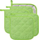 Placemat - Set of 5 Insulation Mats for the Kitchen - Heat Resistant Insulation Mats - Large Coasters for Daily Cooking and Baking (Dimensions: 6.5 x 6.5 Inches, Color: Light Green)