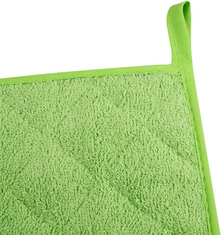 Placemat - Set of 5 Insulation Mats for the Kitchen - Heat Resistant Insulation Mats - Large Coasters for Daily Cooking and Baking (Dimensions: 6.5 x 6.5 Inches, Color: Light Green)