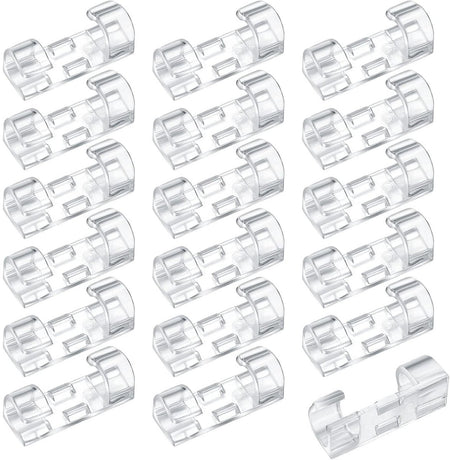 Transparent Cable Clips Self-Adhesive – Cable Organizer – 120 pieces – Cable Tray – Cable Ties – Cable Lock – Desk Organizers – Organizer – Cable Trays – Cable Management – Clips – Ties