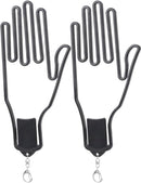 2-Pack Glove Supports - Black Plastic Frame to Prevent Deformation - For Golf & Outdoor Gloves