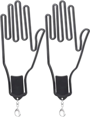 2-Pack Glove Supports - Black Plastic Frame to Prevent Deformation - For Golf & Outdoor Gloves