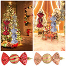 Christmas Decorations - Christmas Decorations - Painted Candy Christmas Tree Decorations - Champagne (5 per box)