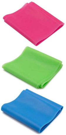 3 Items - Resistance Band - Yoga Stretch Band - Shoulder Resistance Band - Fitness Band (Blue + Red + Green)