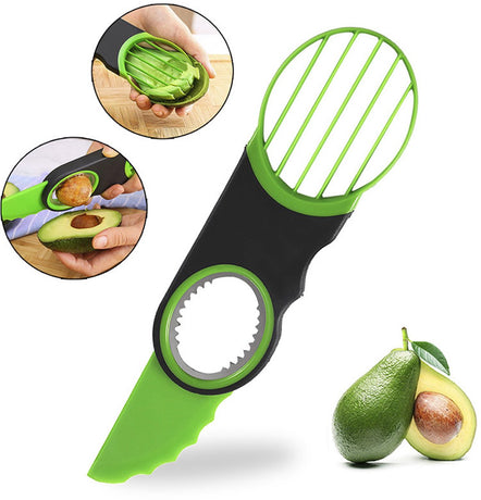 Kitchen Tools - Slicer - 3-in-1 Avocado Slicer - Dishwasher Safe - Suitable for avocados, kiwis and many other fruits